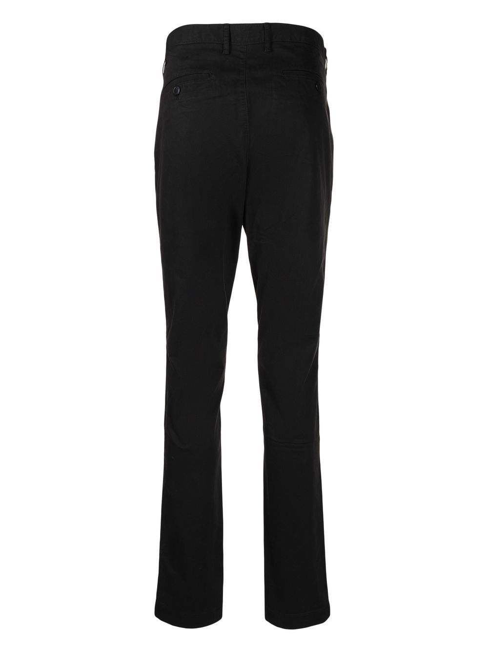 Shop Michael Kors Skinny Cotton Chino Trousers In Black