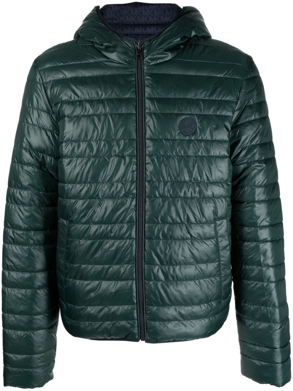 Shop Michael Kors Sustainable Rev Lw Puffer In Green