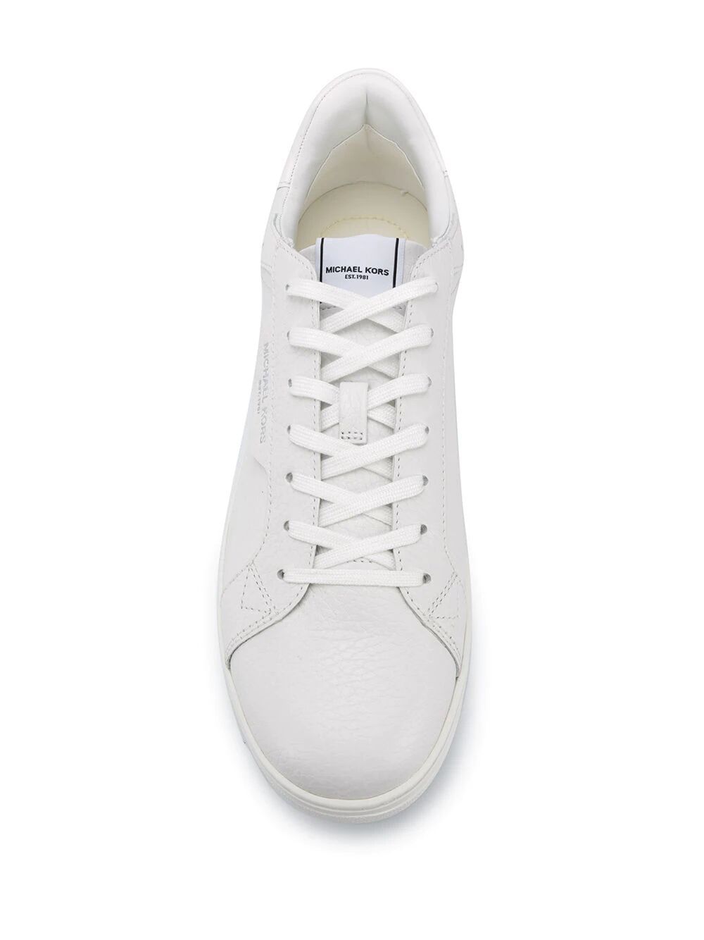 Shop Michael Kors Keating Lace Up Sneakers In White