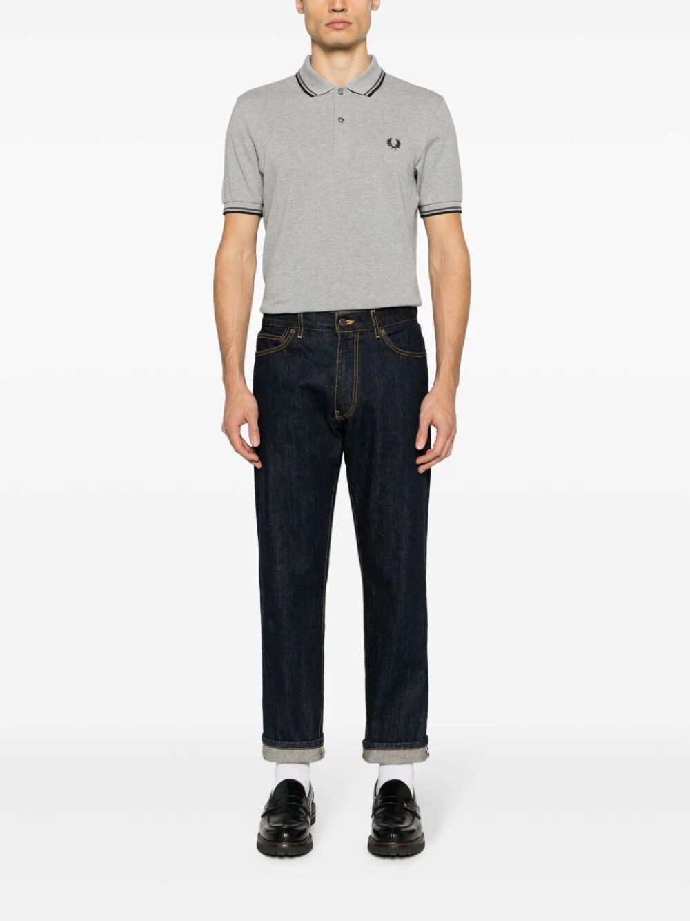 Shop Fred Perry Fp Twin Tipped  Shirt In Blue