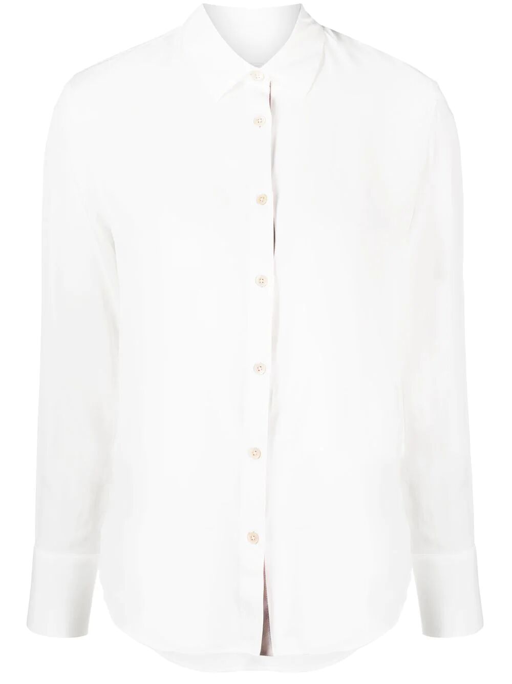 Ps By Paul Smith Spray Swirl Placket Shirt In White