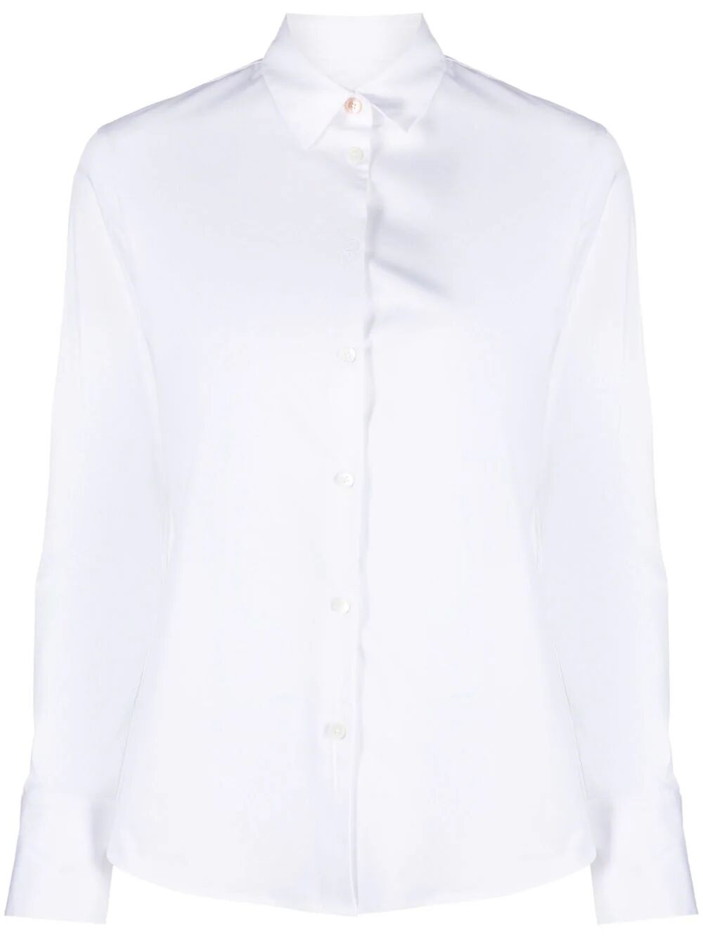 Ps By Paul Smith Spread-collar Poplin Shirt In White