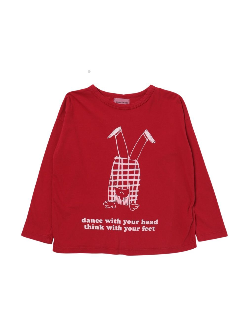Bobo Choses Headstand Child Long Sleeve T In Red