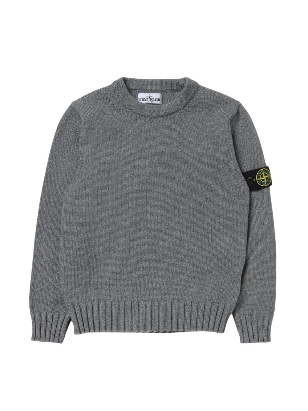 Stone Island Junior Sweater In Grey