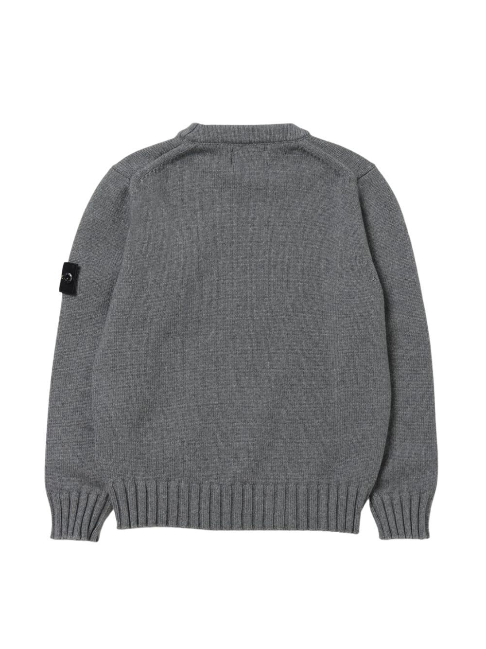 Shop Stone Island Junior Sweater In Grey