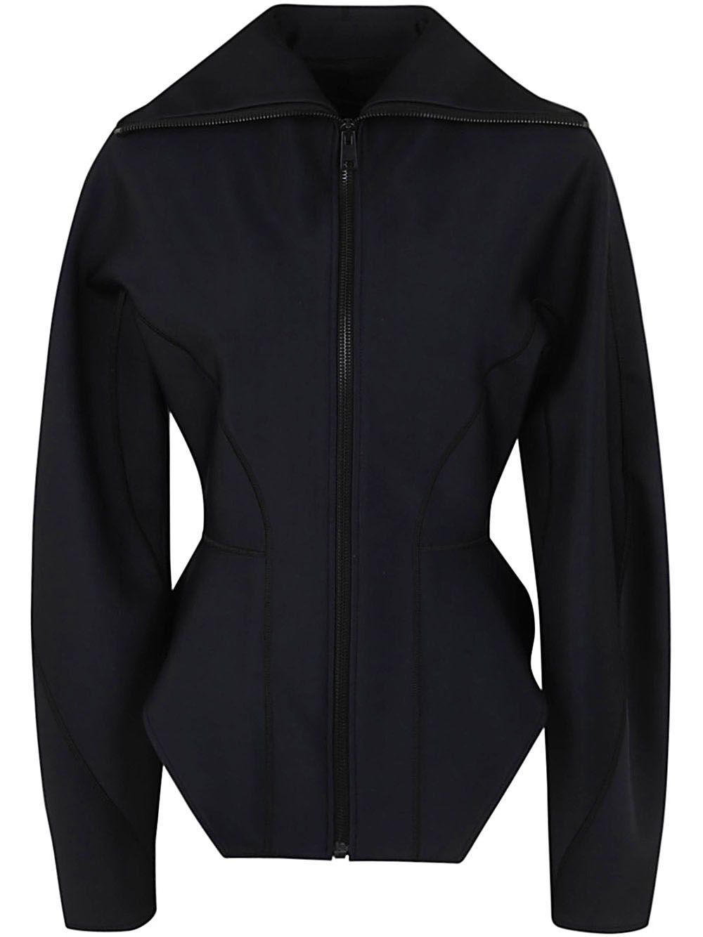 Shop Mugler Ve0291 Coat In Black