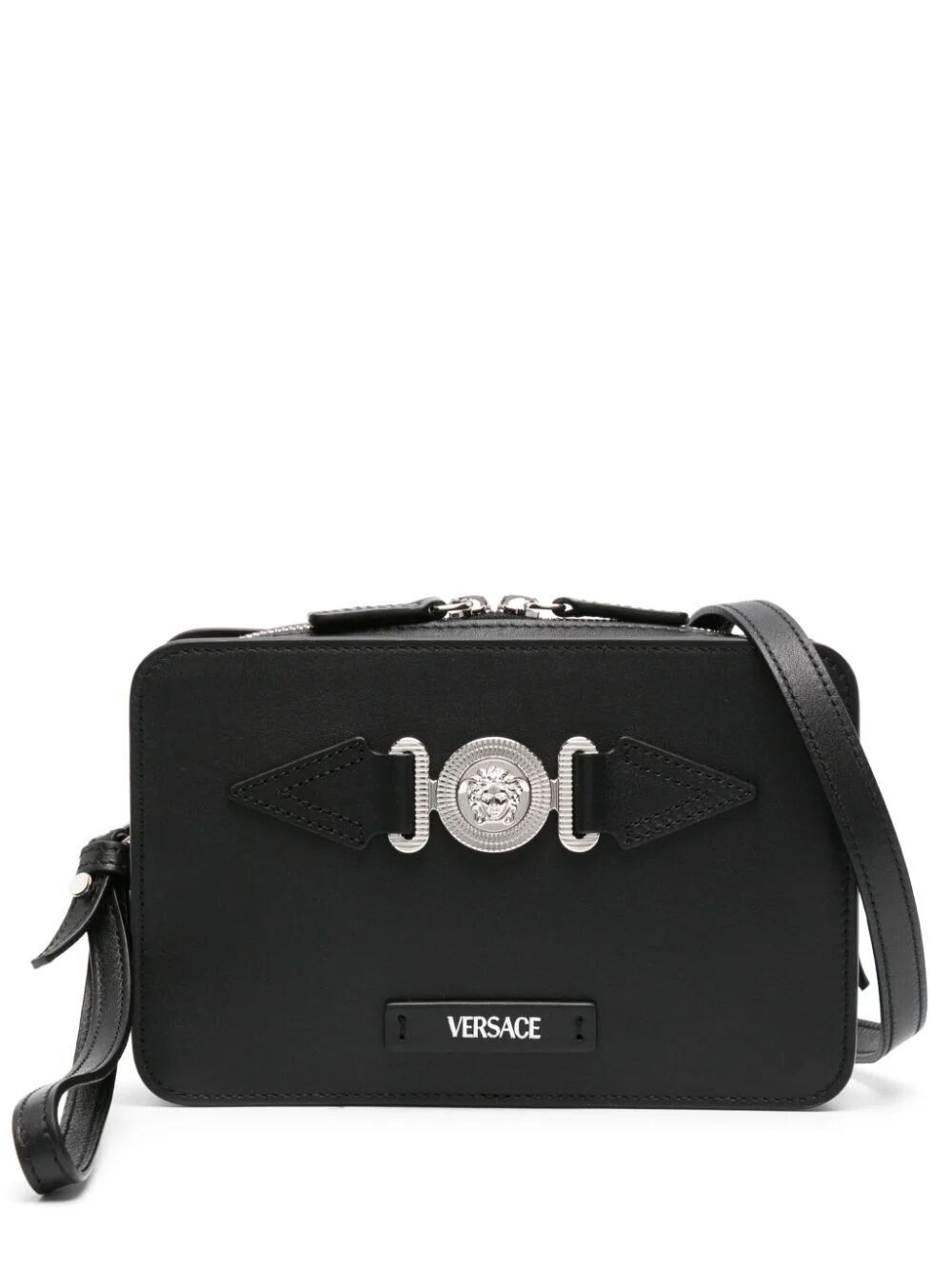 Versace Camera Bag Calf In Black