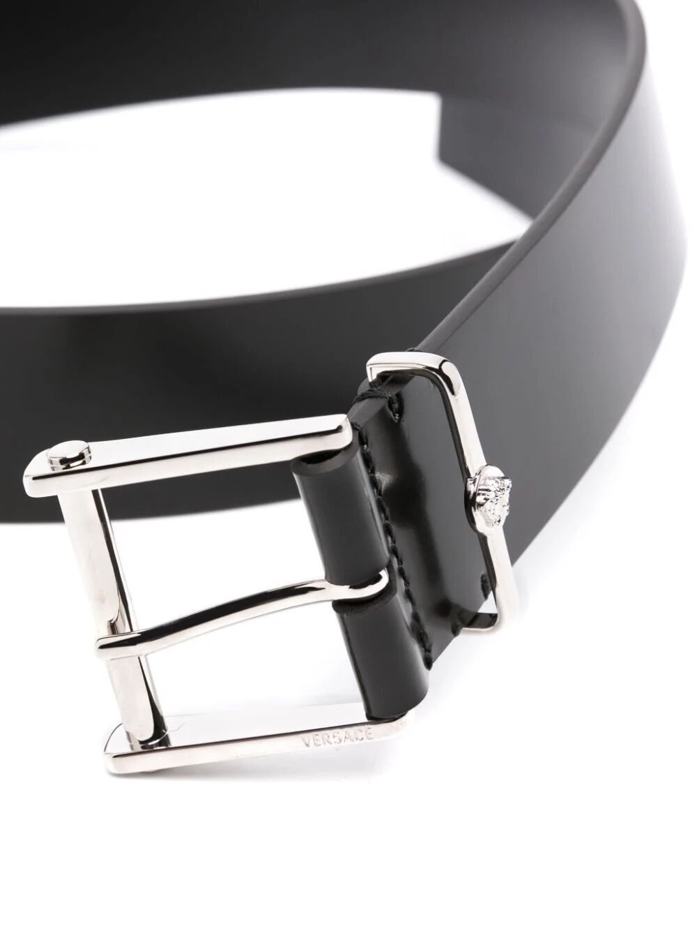 Shop Versace Belt H 40 Calf In Black