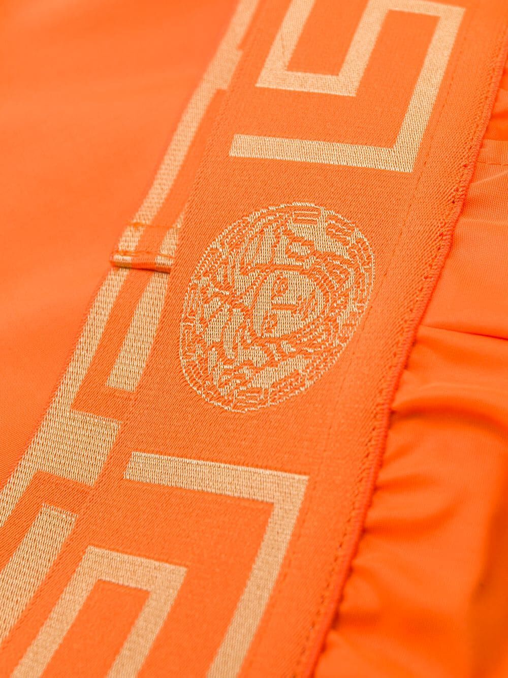Shop Versace Swim Short Boxer Tessuto Poly Golfo Pd Taiana In Yellow & Orange