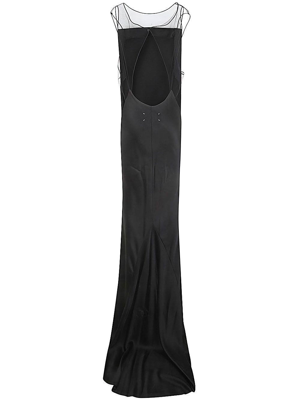 Shop Maison Margiela Long Dress In Black