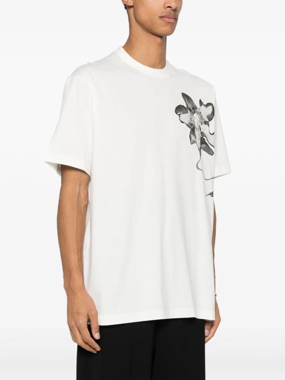 Shop Y-3 Gfx Short Sleeve Tee 1 In White