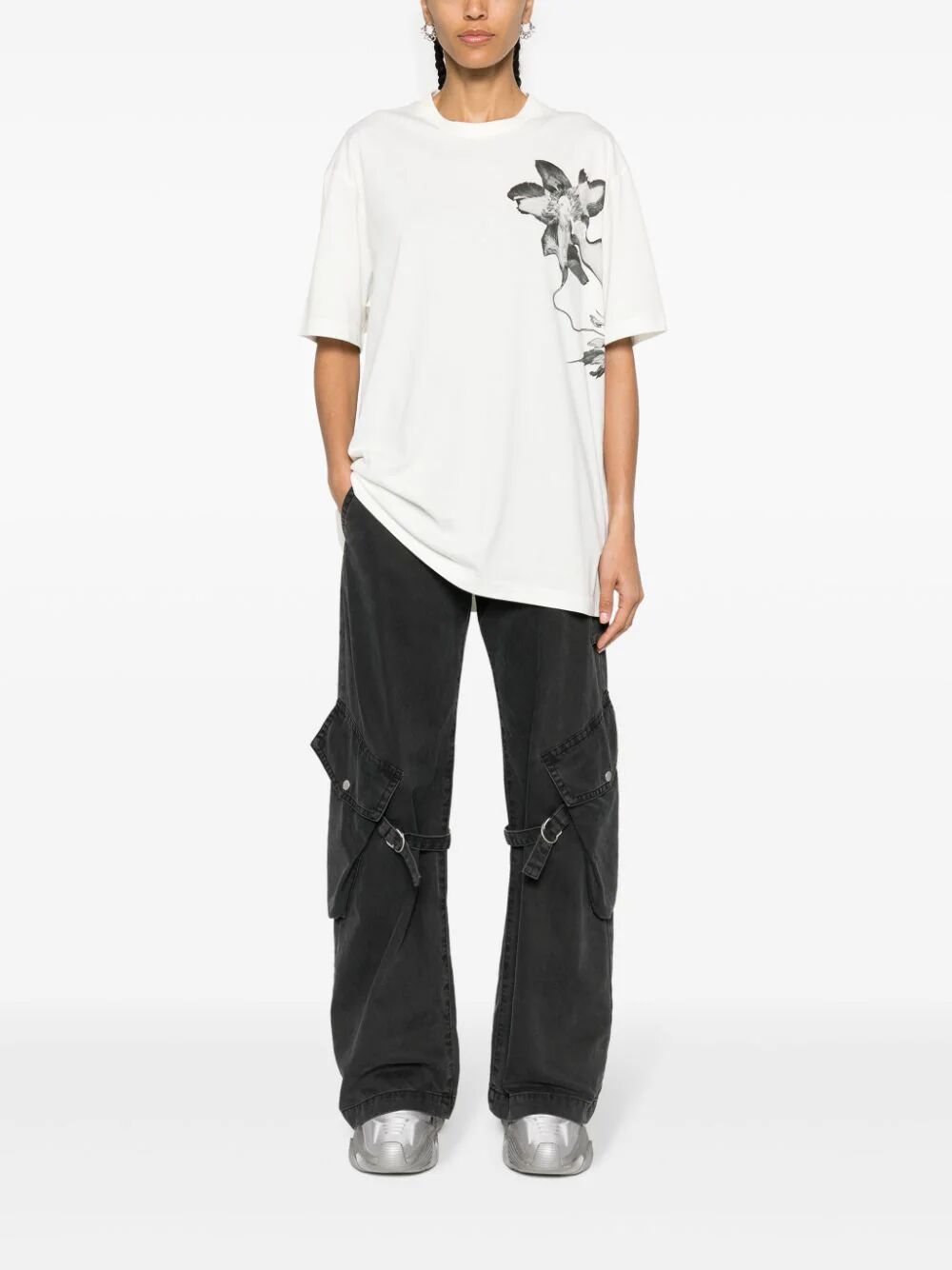 Shop Y-3 Gfx Short Sleeve Tee 1 In White