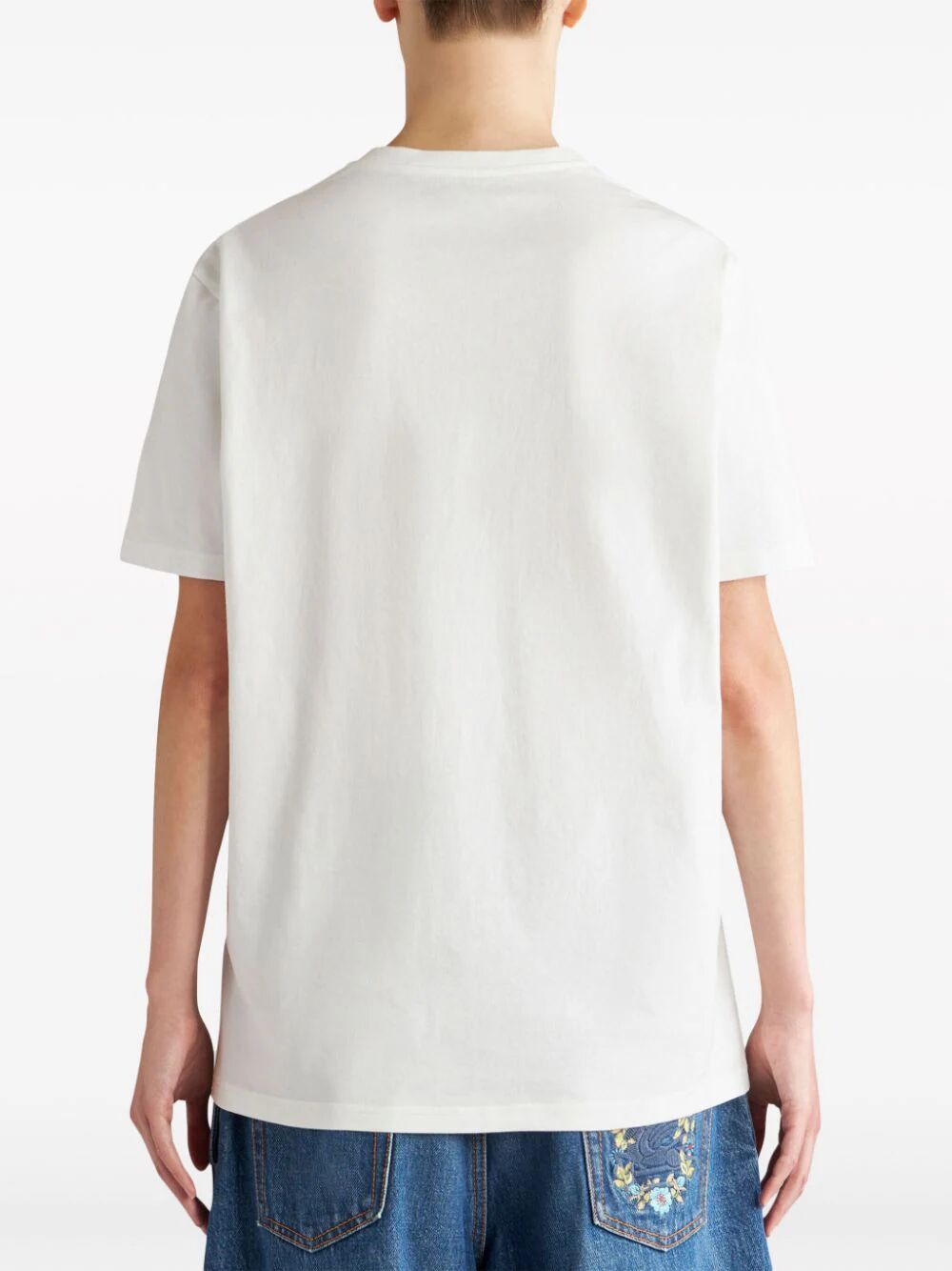 Shop Etro Logo Patch T In White