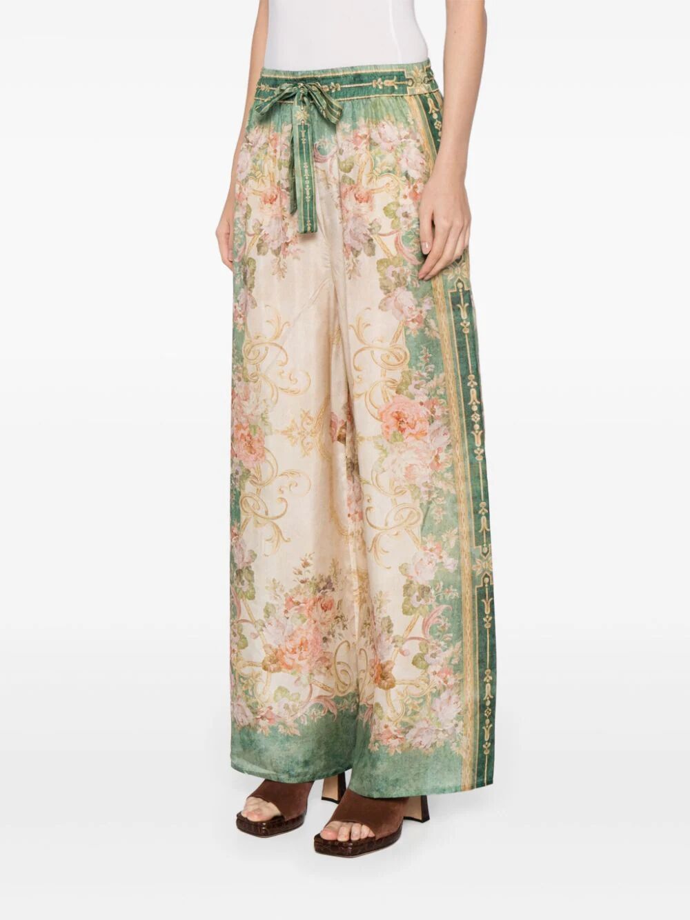 Shop Zimmermann August Relaxed Pant In Green