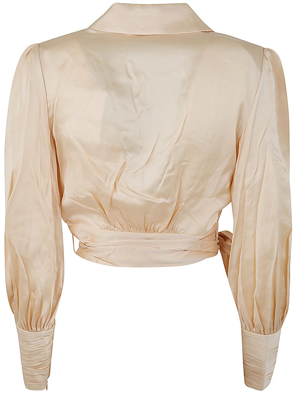 Shop Zimmermann Silk Wrap Top In White