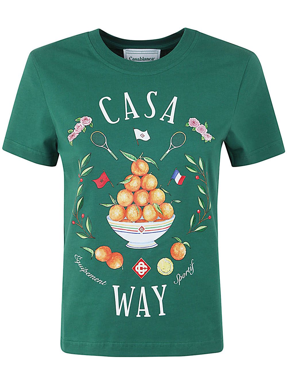Shop Casablanca Casa Way Printed Fitted T In Black