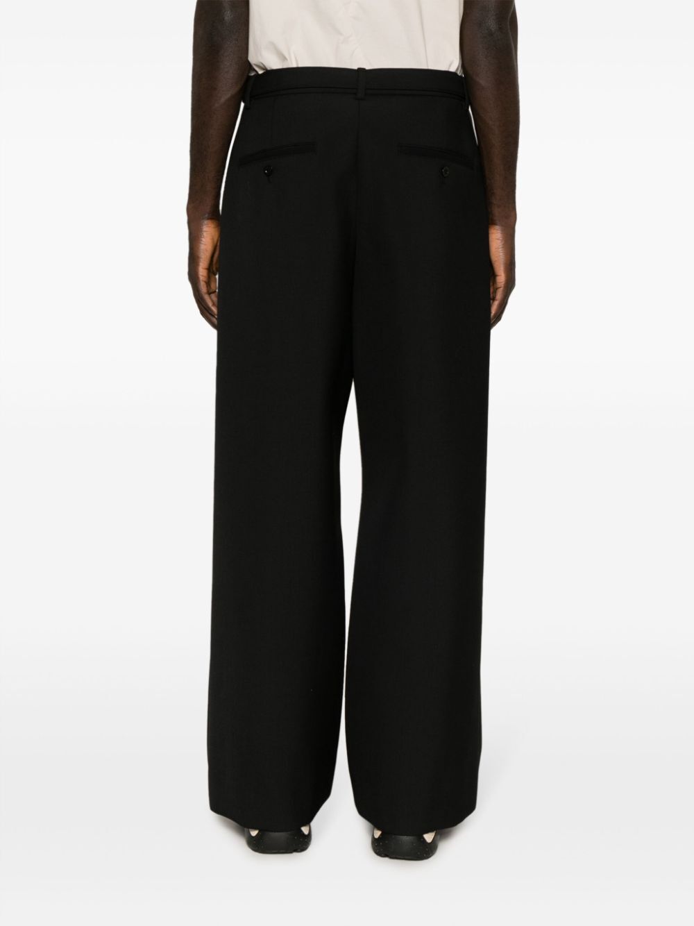 Shop Sacai Suiting Bonding Pants In Black
