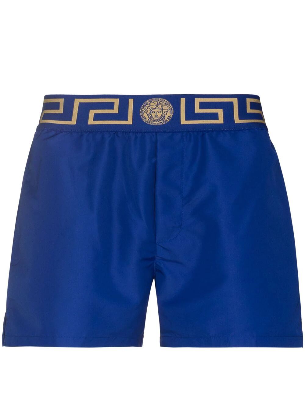 Shop Versace Swim Short Boxer Tessuto Poly Golfo Pd Taiana In Blue