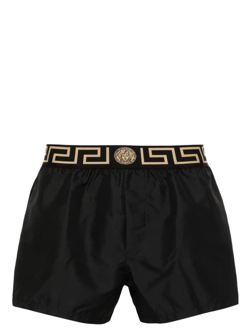 Shop Versace Swim Short Boxer Tessuto Poly Golfo Pd Taiana In Black