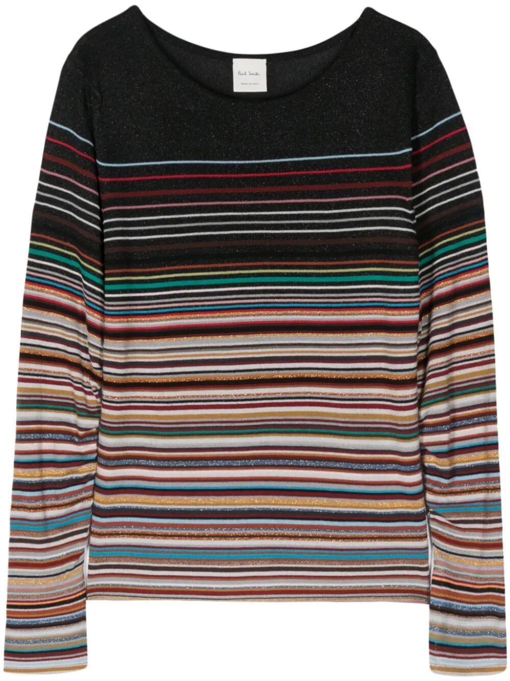 Paul Smith Knitted Jumper Scoop In Multicolour