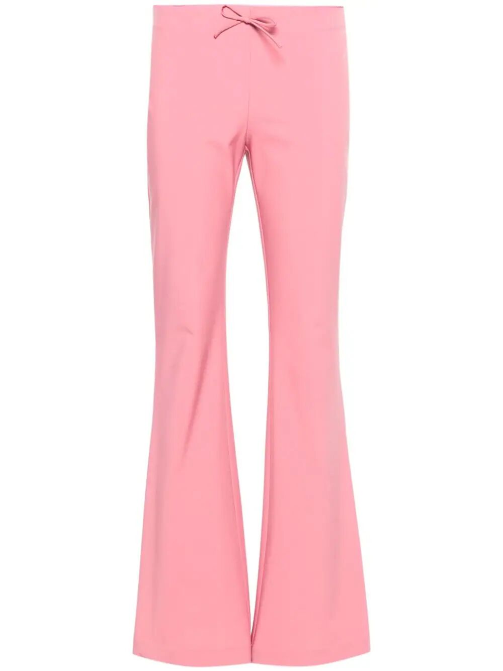 Shop Blumarine 2p122a Flared Pants In Pink & Purple