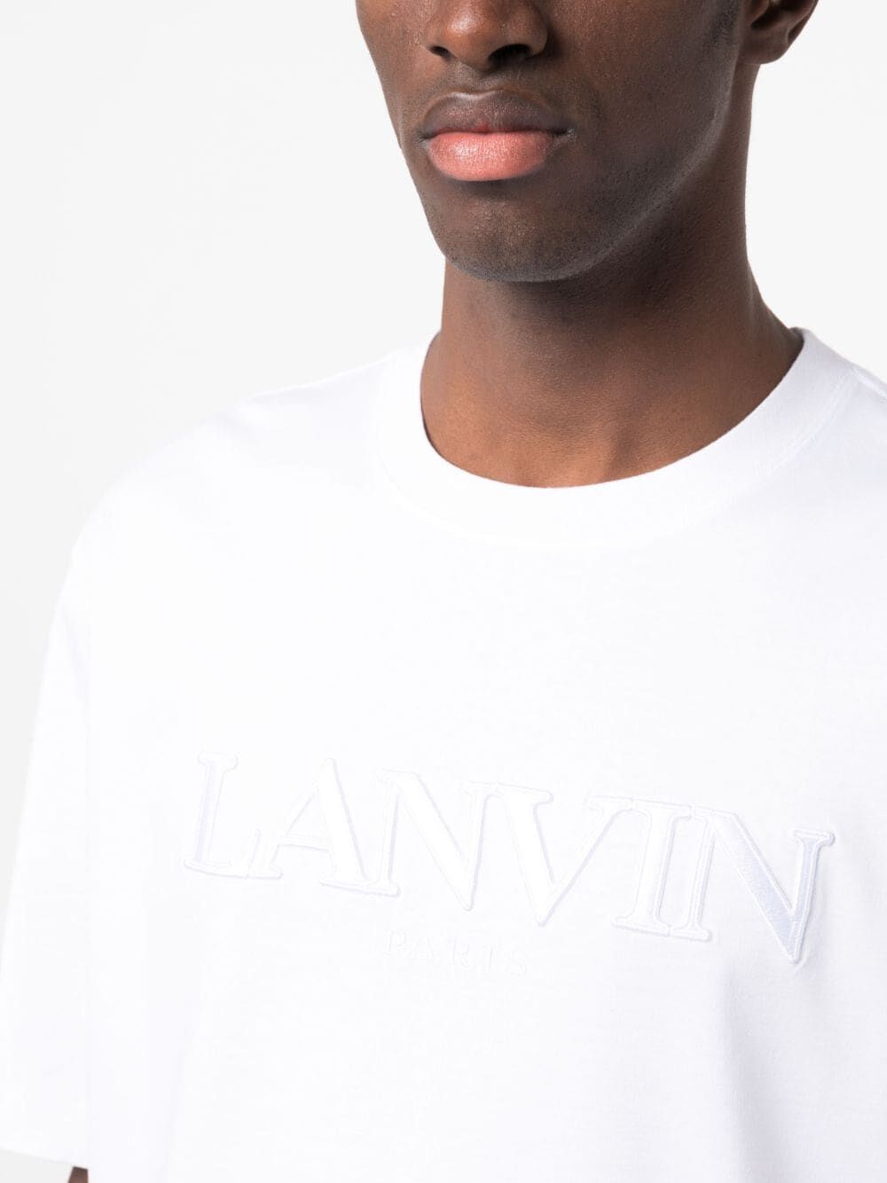 Shop Lanvin Paris Classic T In White
