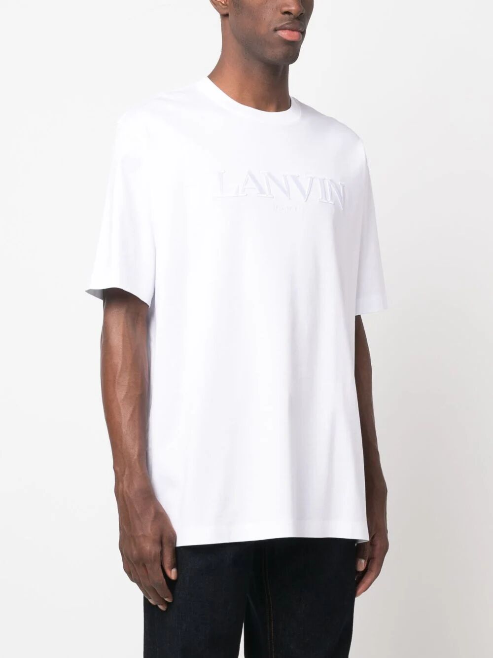 Shop Lanvin Paris Classic T In White
