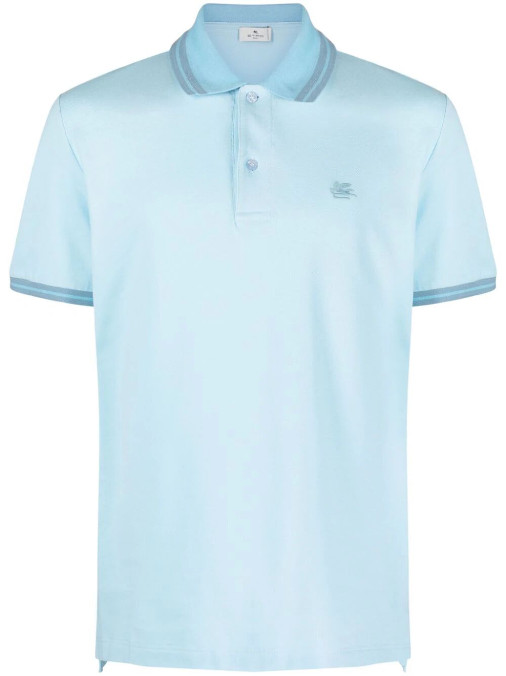 Shop Etro Roma Tennis Polo In Blue
