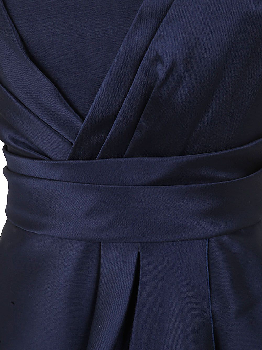 Shop Alberta Ferretti Mikado Long Dress In Blue