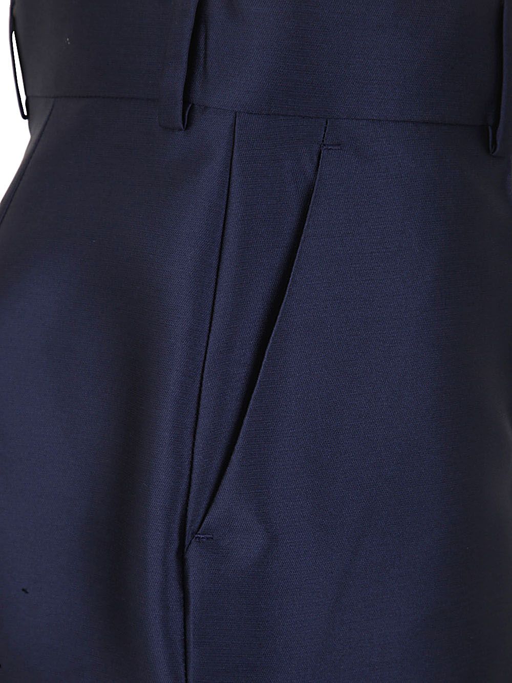 Shop Alberta Ferretti Mikado Trouser In Blue
