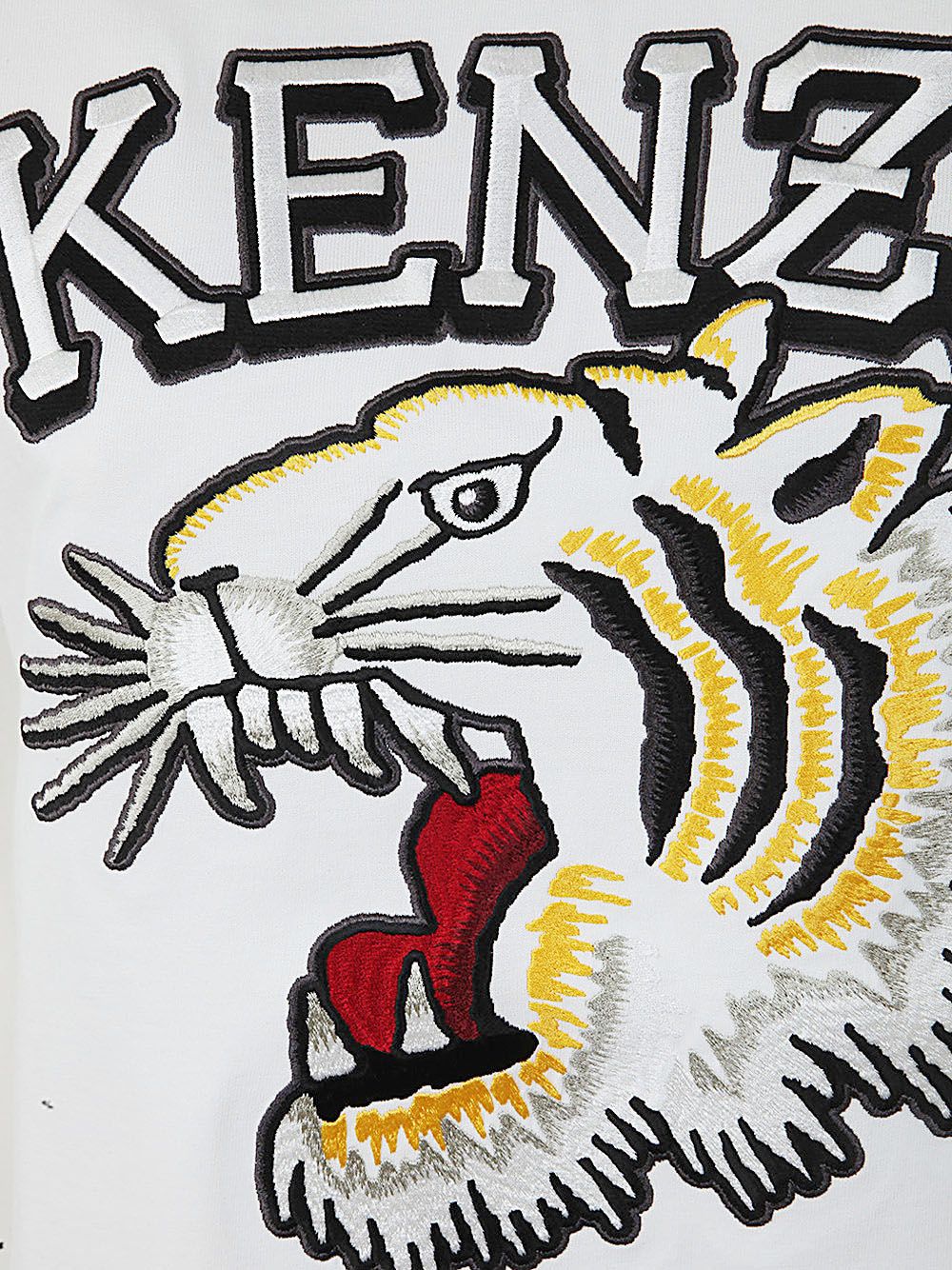 Shop Kenzo Tiger Varsity Loose T In White