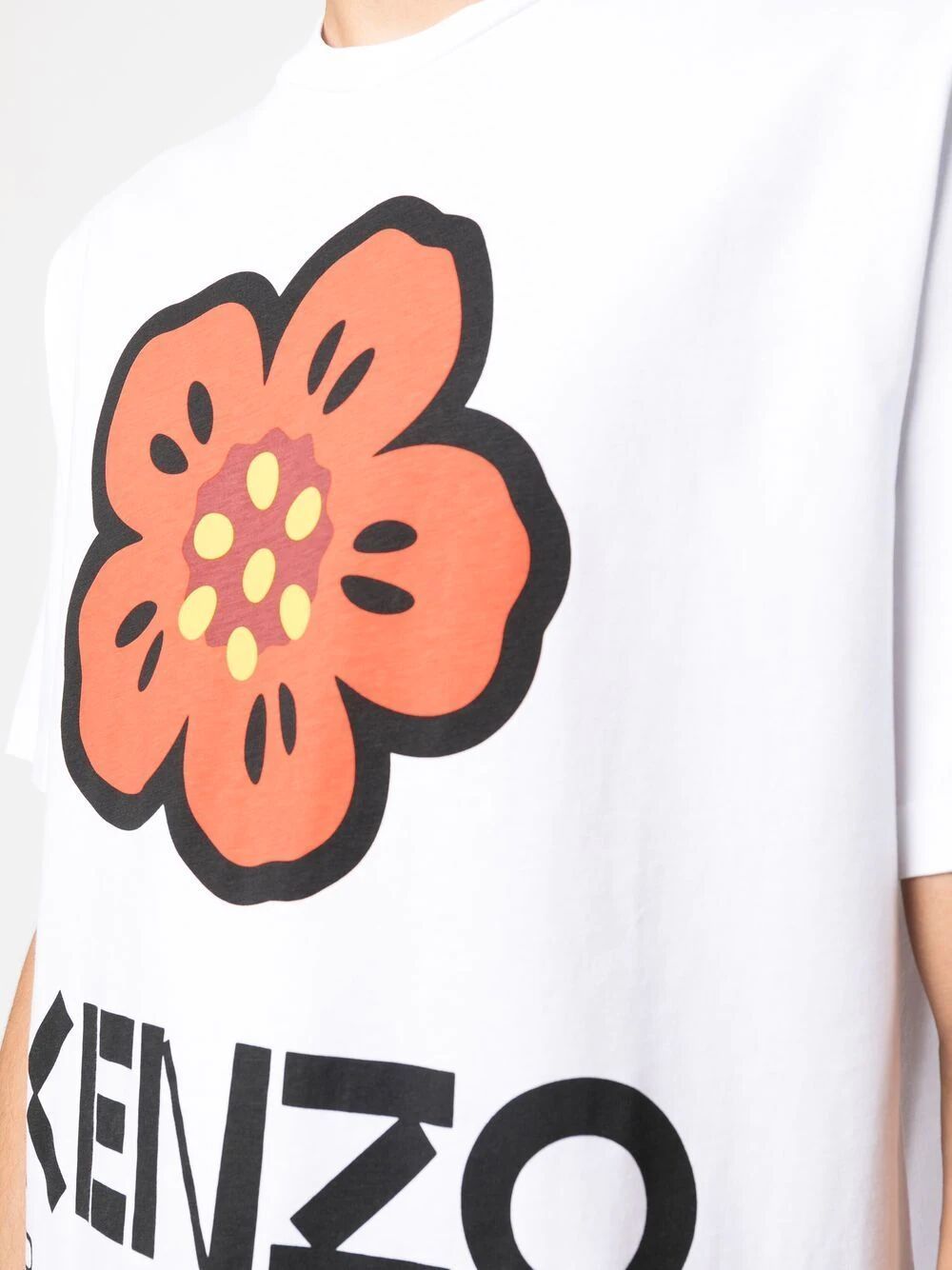 Shop Kenzo Boke Flower Classic T In White