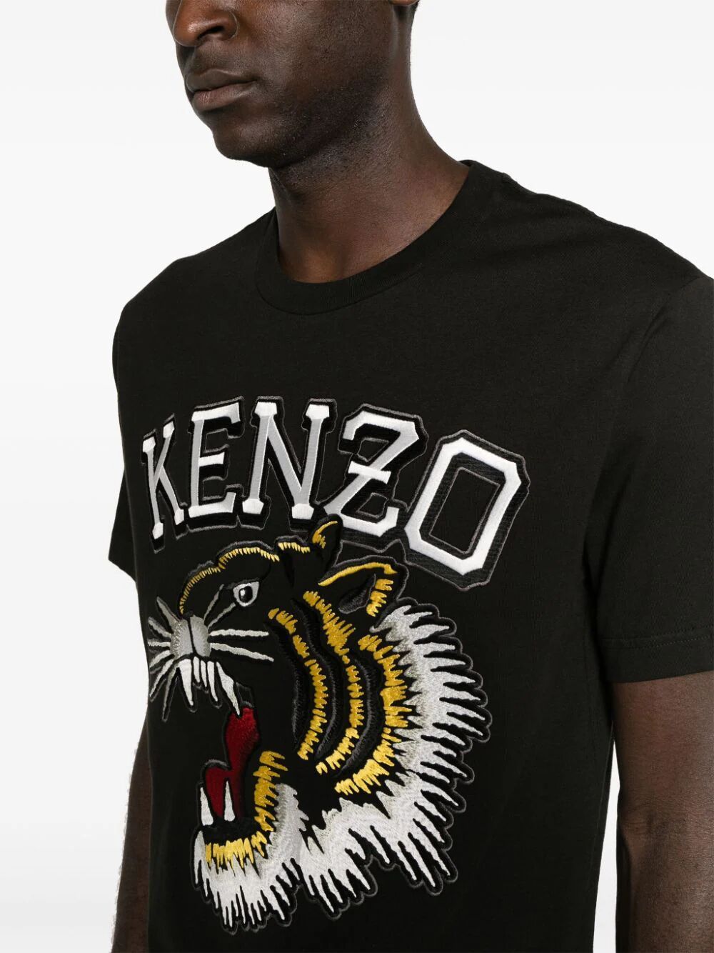 Shop Kenzo Tiger Varsity Classic T In Black