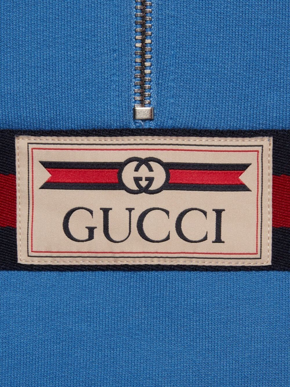 Shop Gucci Jacket Felted Cotton Jersey In White