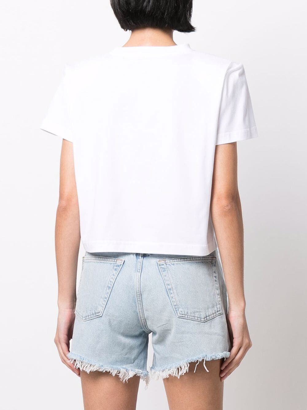 Shop Magda Butrym Iconic Cropped T In White