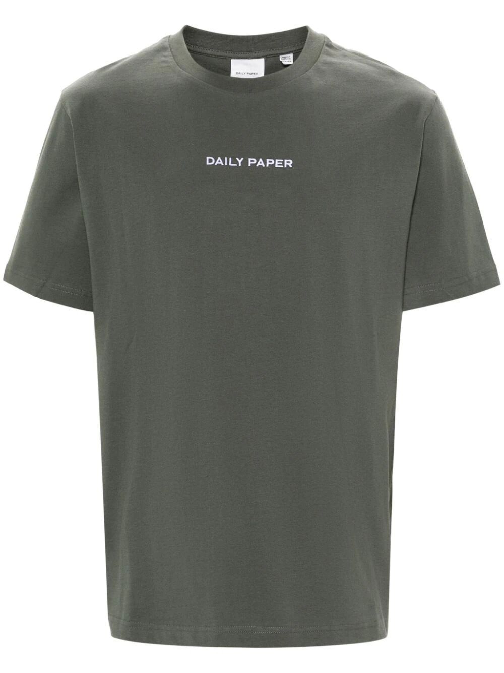 Daily Paper Logotype Cotton T-shirt In Green