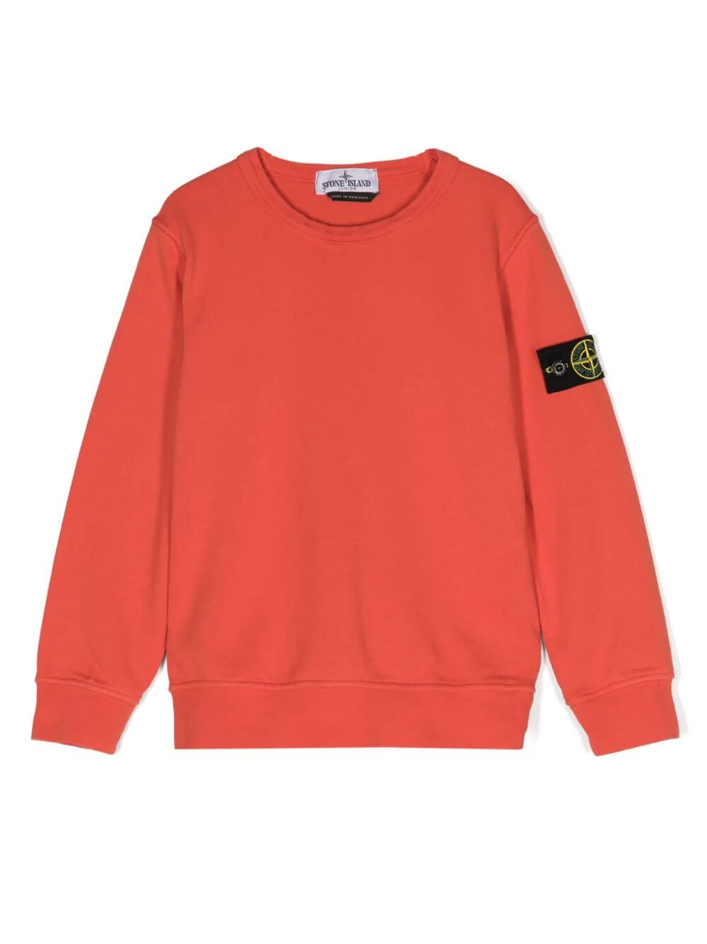 Stone Island Junior Sweatshirt In Yellow & Orange