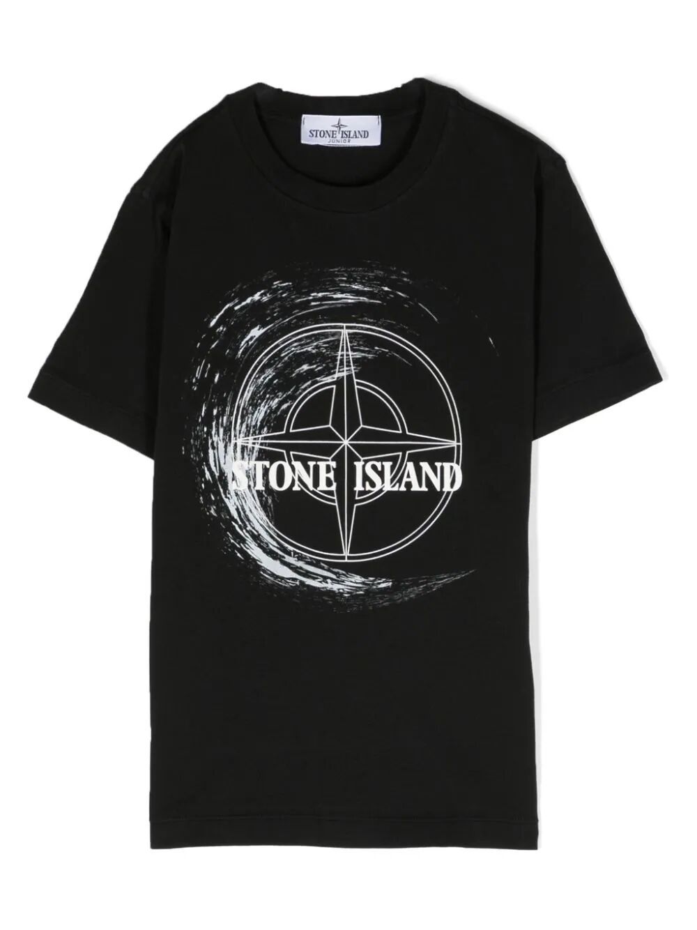 Stone Island Junior T In Black