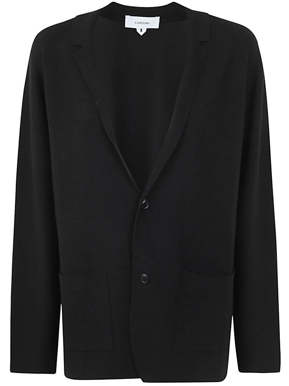 Lardini Knitted Jacket In Black