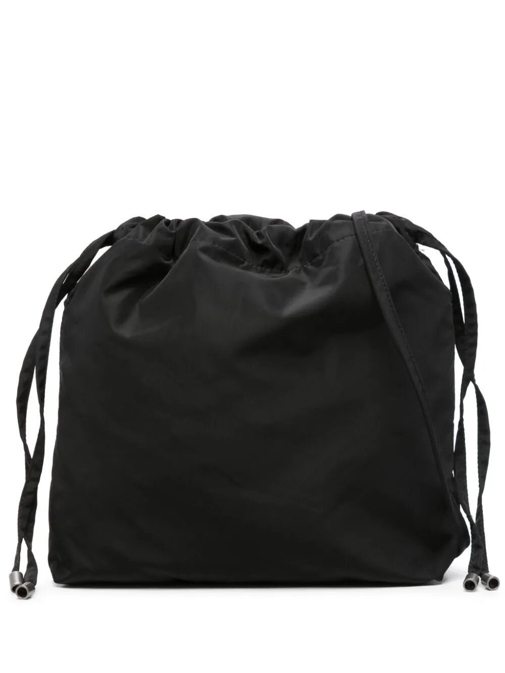 Aspesi Drawstring Crossbody Bag In Black