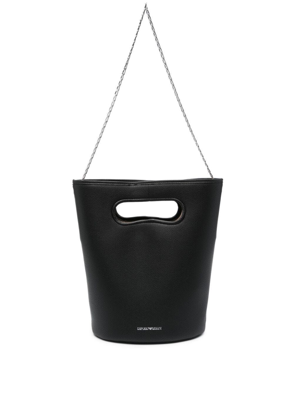 Emporio Armani Bucket Bag In Black