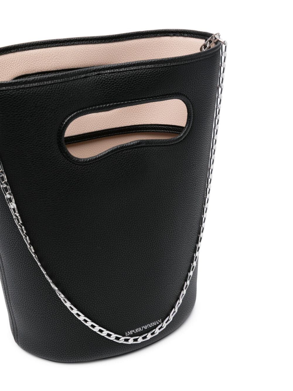 Shop Emporio Armani Bucket Bag In Black