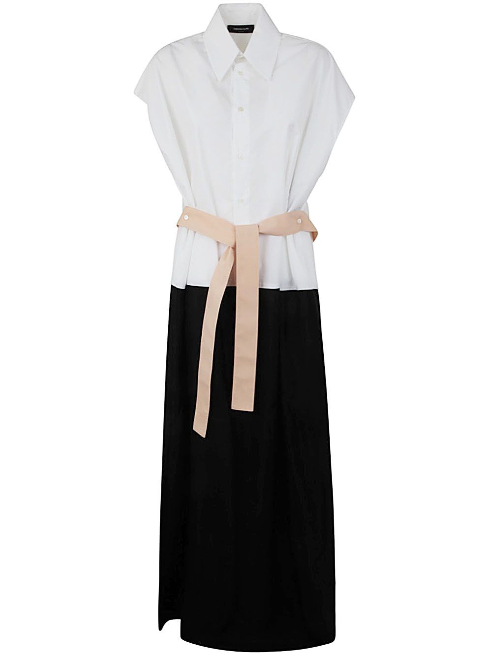 Shop Fabiana Filippi Sleeveless Long Dress In White