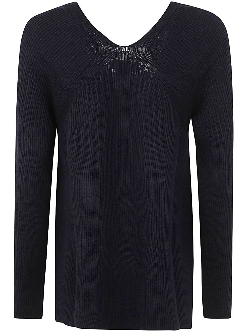 Shop Fabiana Filippi V Neck Sweater In Blue