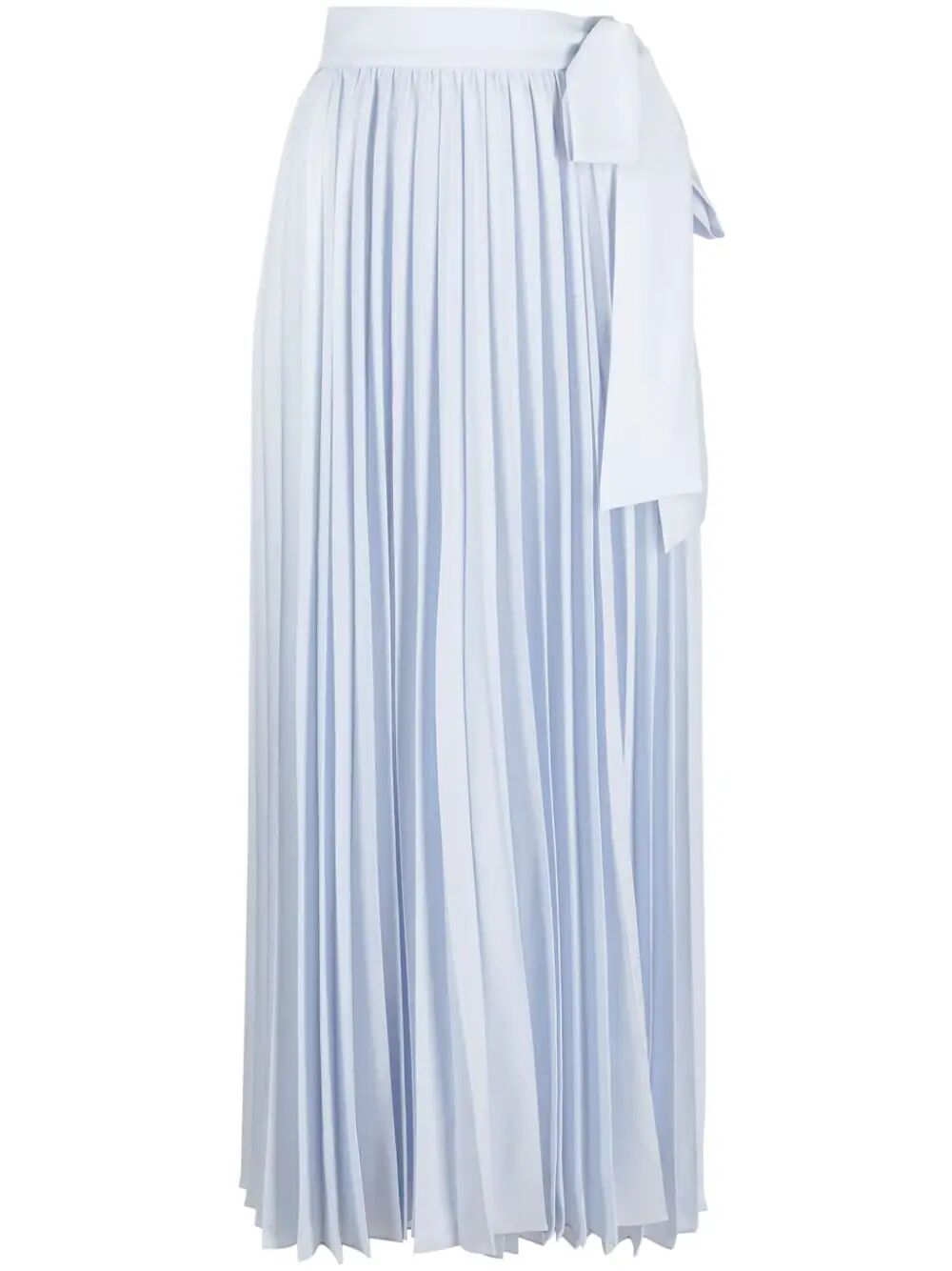 P.a.r.o.s.h Pleated Wrap Midi Skirt In Blue