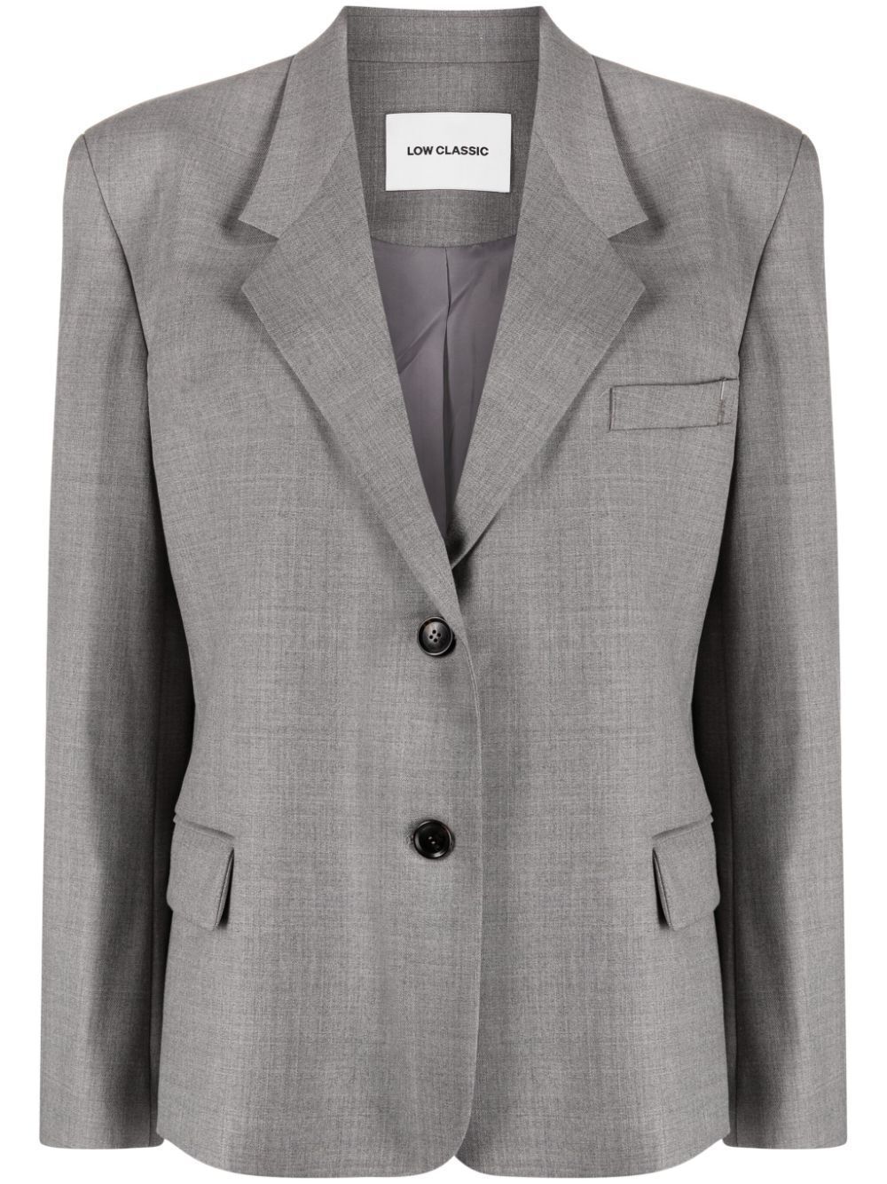 Shop Low Classic Classic Blazer In Grey