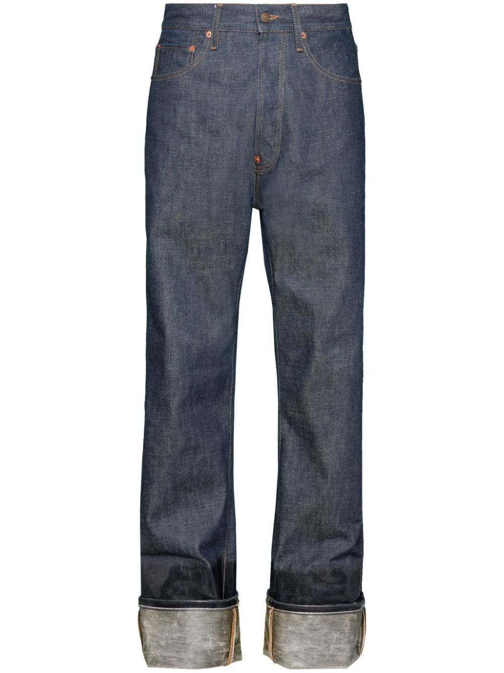 Shop Maison Margiela Pants 5 Pockets In Blue