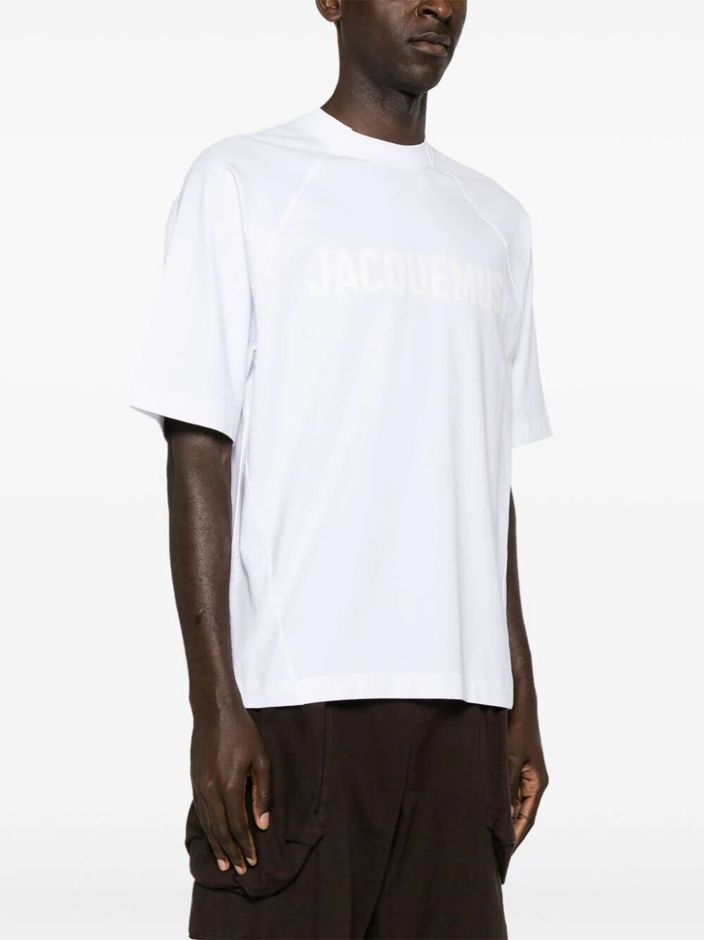 Shop Jacquemus Typo T In White