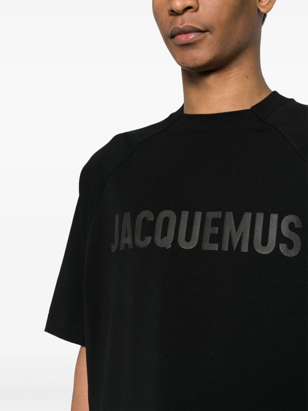 Shop Jacquemus Typo T In Black