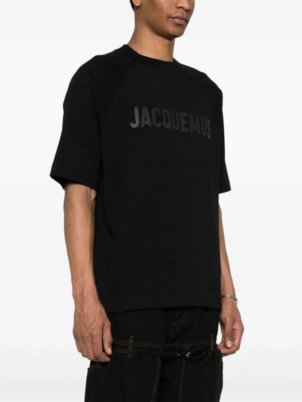 Shop Jacquemus Typo T In Black